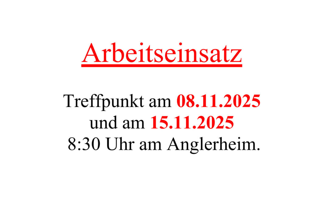 Arbeitseinsatz November