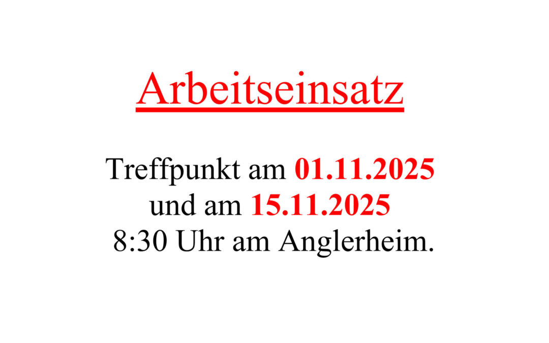 Arbeitseinsatz November