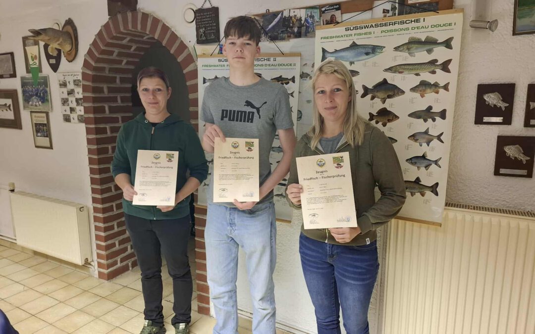 Herzlichen Glückwunsch zum Friedfischfischereischein