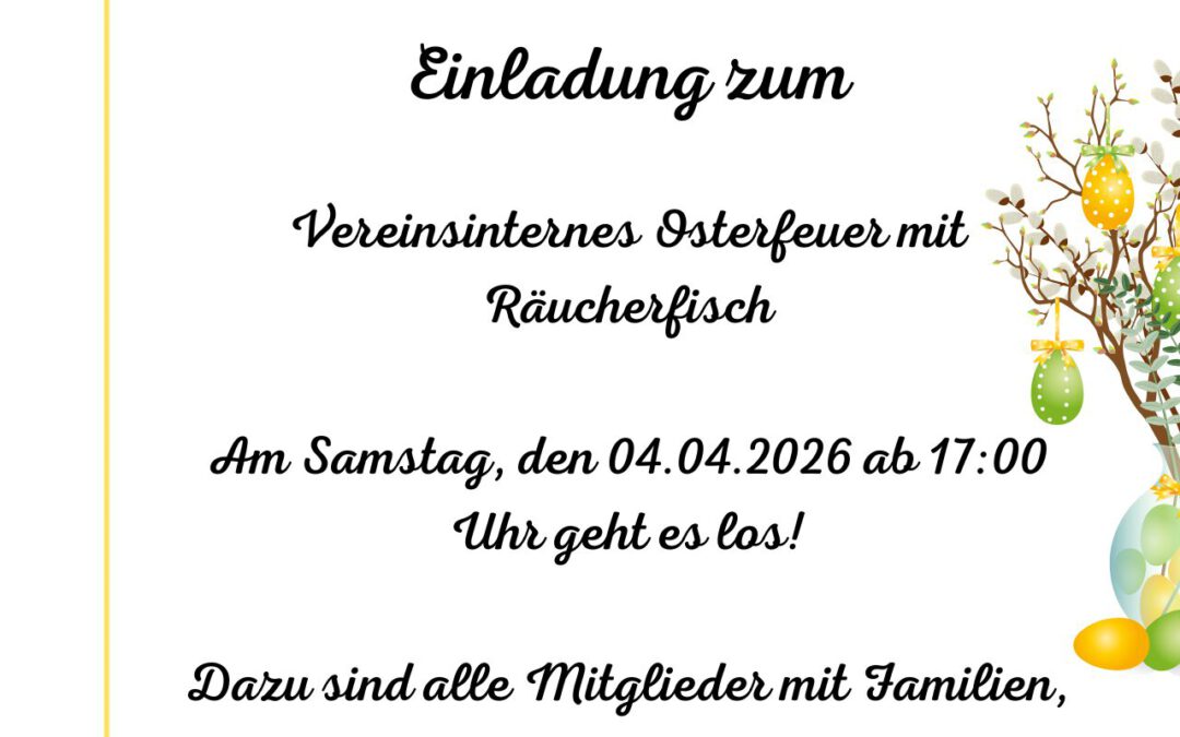 Einladung zum Osterfeuer 2026